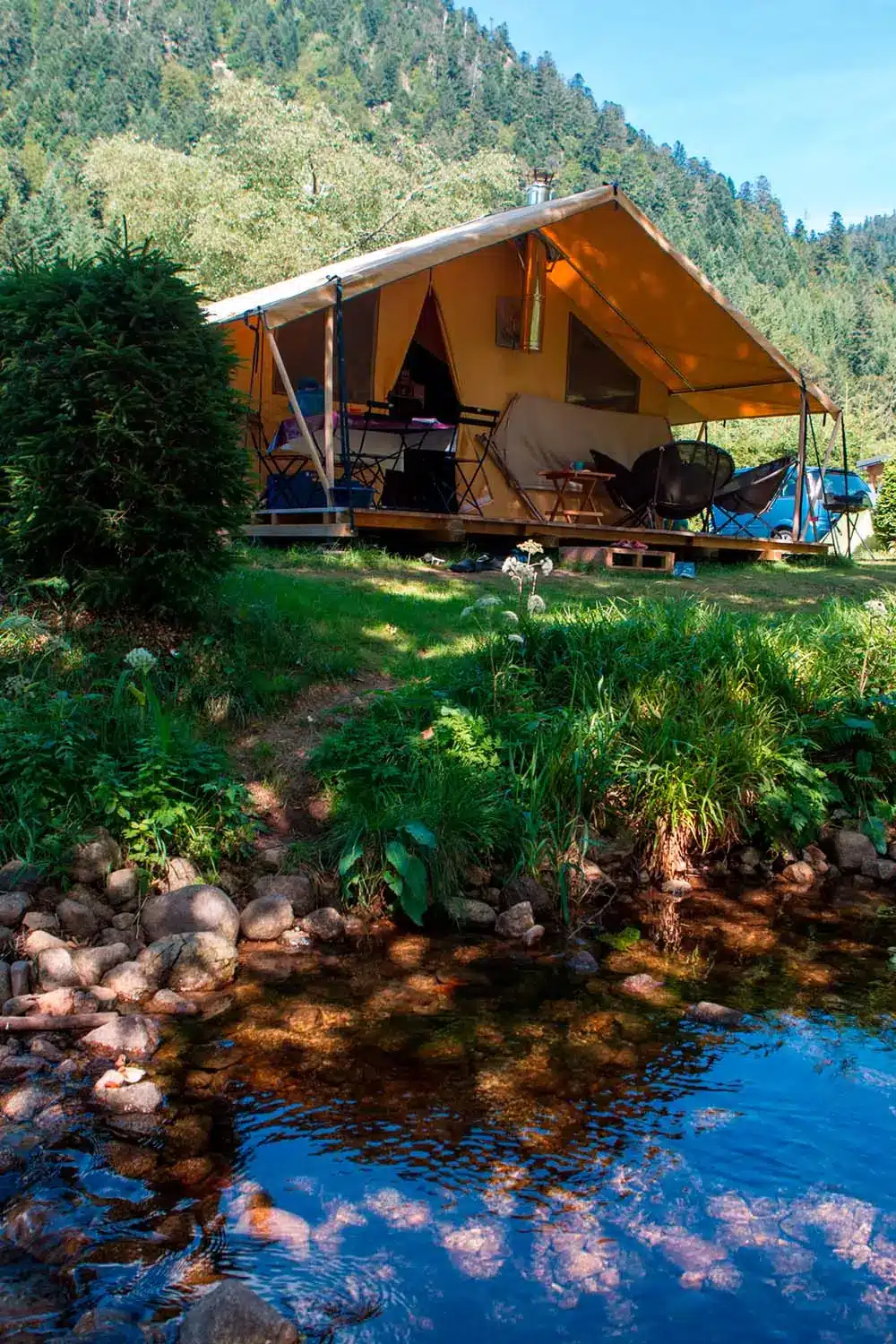 Camping dans les Vosges à Xonrupt-Longemer.